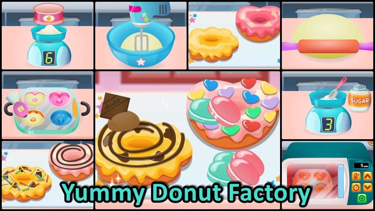 Yummy Donut Factory gameplay
